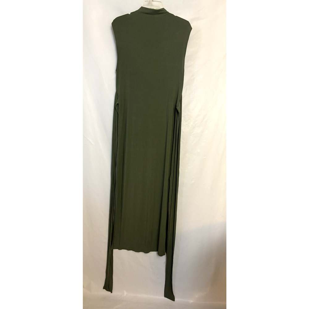 Modern Citizen Olive Green Sleeveless Midi Dress